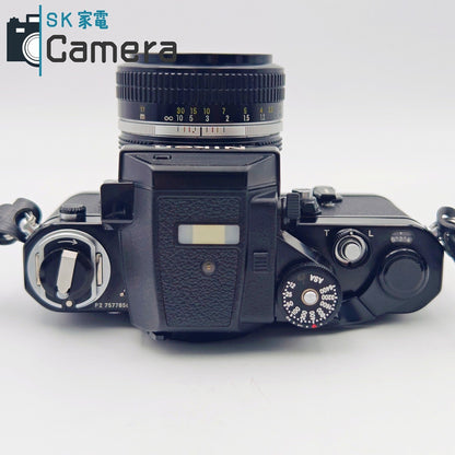 【中古】 NIKON F2 フォトミックSB DP-3 + NEW NIKKOR 50ｍｍ F1.4 非Ai セット ケース付