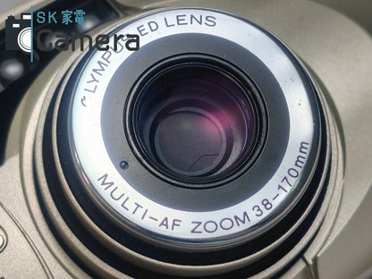 【実用】 OLYMPUS μ[mju:]-II 170 VF オリンパス コンパクトフィルムカメラ テスト用フィルムで確認済 170VF ミュー 良