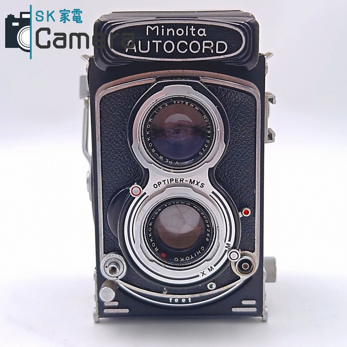 【中古】 MINOLTA AUTOCORD ROKKOR 75ｍｍ F3.5 CHIYODA KOGAKU ミノルタ オートコード キャップ付
