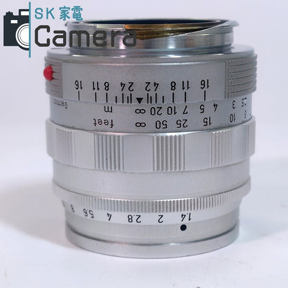 LEICA SUMMILUX 50ｍｍ F1.4 1st 逆ローレット 2025年8月清掃済 ライカ ズミルックス 164万番台