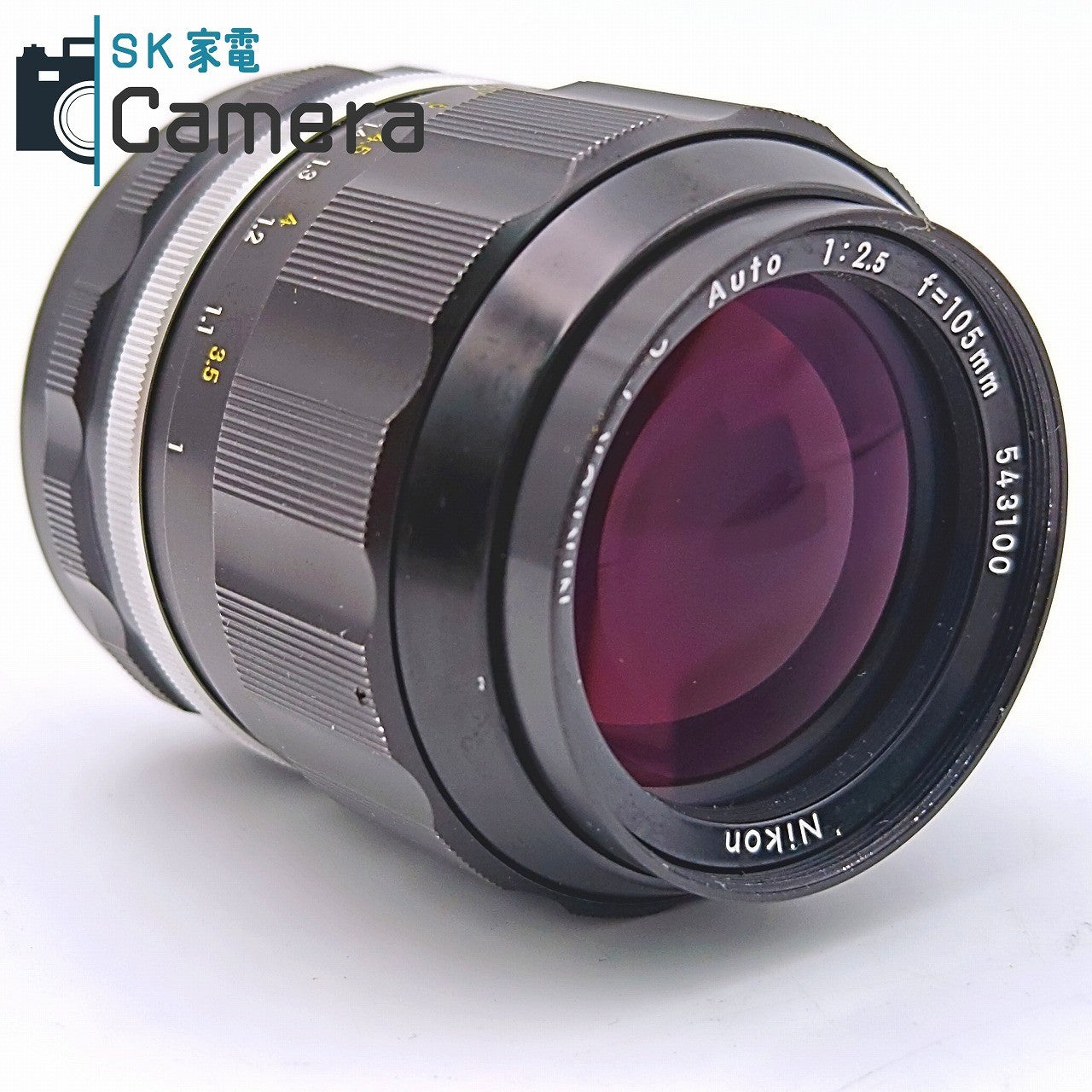 【中古】 Nikon NIKKOR-P・C 105ｍｍ F2.5 非Ai 2026年7月レンズ内清掃済 ニコン