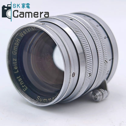 【中古】 Ernst Leitz GmbH Wetzlar Summarit 5cm F1.5 L39 ライツ ズマリット