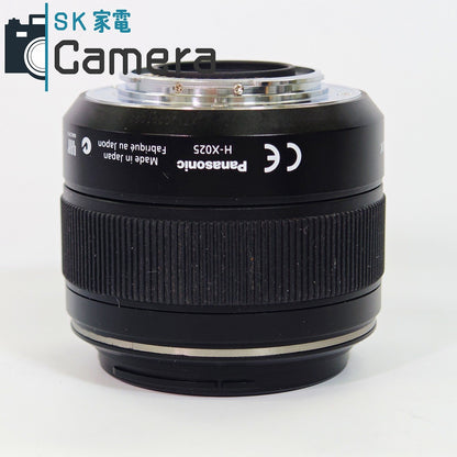 【中古】 LEICA DG SUMMILUX 25ｍｍ F1.4 ASPH. Panasonic H-X05 LUMIX マイクロフォーサーズ 美品 ライカ ルミックス パナソニック