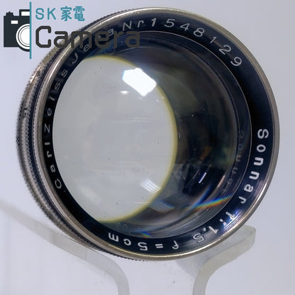 CONTAX I型 Carl Zeiss Jena Sonnar 5cm F1.5 ニッケル ZEISS IKON コンタックス ブラック nickel 1型 美品