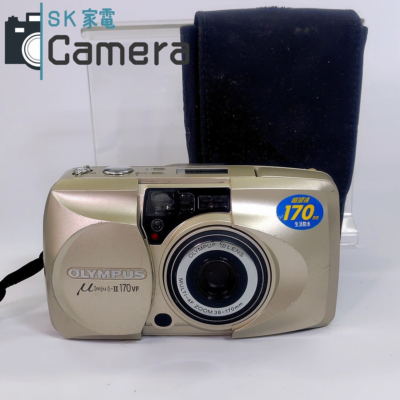 【中古】 OLYMPUS μ [mju:] -II 170 VF オリンパス コンパクトフィルムカメラ テスト用フィルムにて確認済 μ II 170VF
