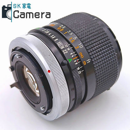 【中古】 Canon FD 35ｍｍ F2 S.S.C. キャノン キャップ フィルター付