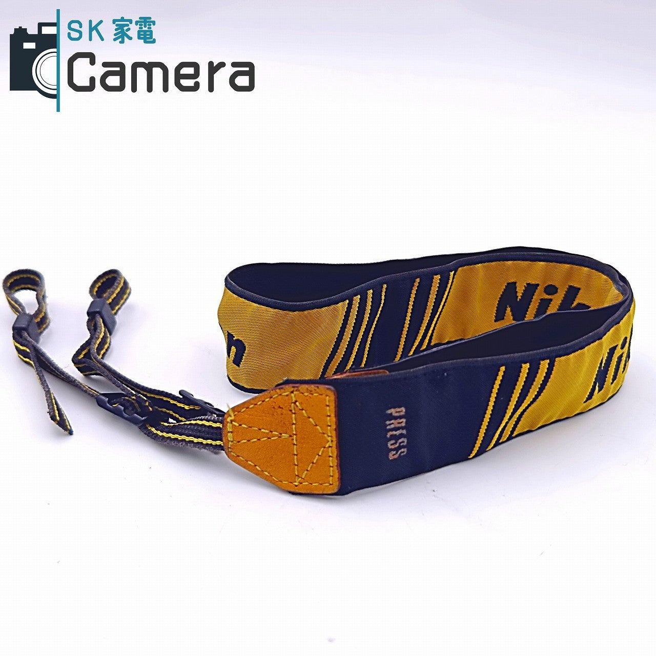 【中古】 Nikon PRESS ストラップ ニコン 報道 希少 STRAP 黄色