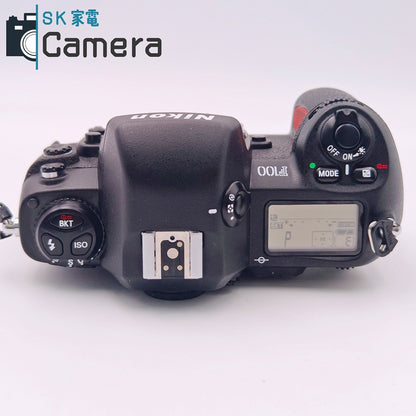 【中古】 Nikon F100 一眼レフフィルムカメラ ストラップ付 テスト用フィルムにて確認済 ニコン 美品