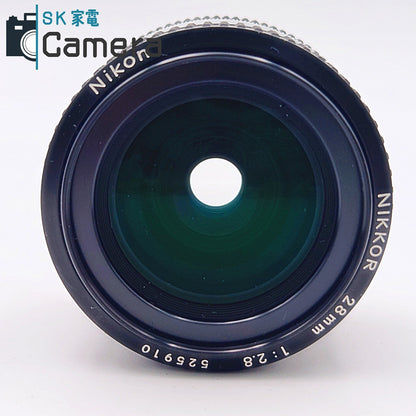 【中古】 Nikon NIKKOR 28ｍｍ F2.8 Ai ニコン 良
