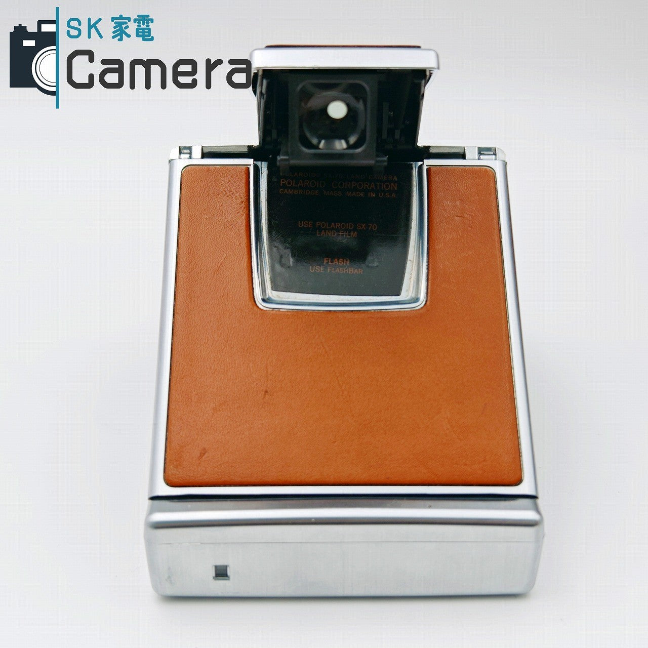 【中古】 POLAROID SX-70 LANDCAMERA IMPOSSIBLE 革ケース バック クロコダイル貼革 NDフィルター付 テスト用にて動作確認済 ポラロイド