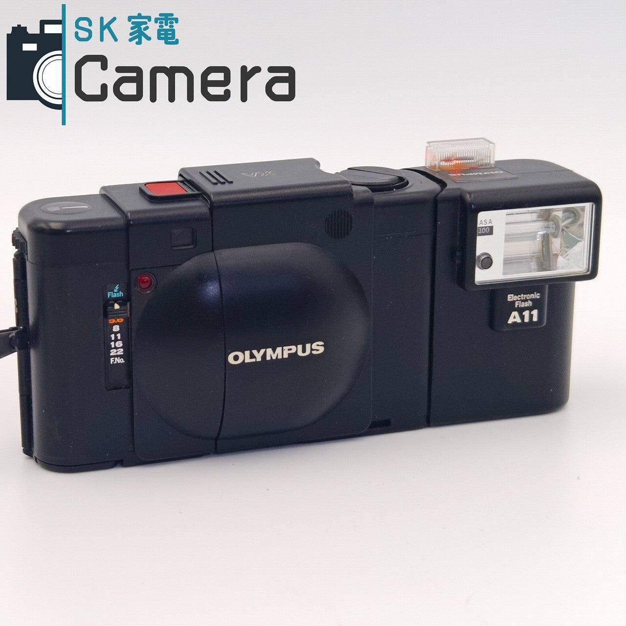【中古】 OLYMPUS XA F.ZUIKO 35ｍｍ F2.8 Electronic Flash A11 オリンパス フィルムカメラ