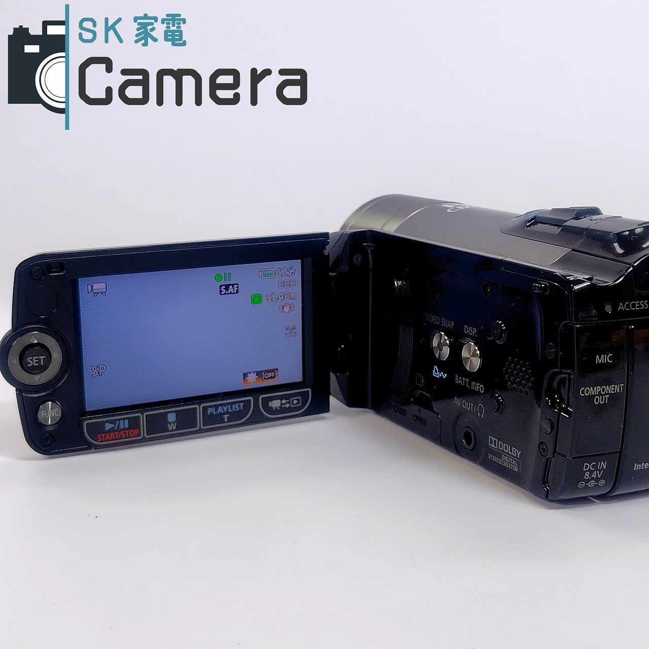 【中古】 Canon iVIS HF-20 デジタルビデオカメラ BP-809 電池付 キャノン HD CMOS 動作確認済