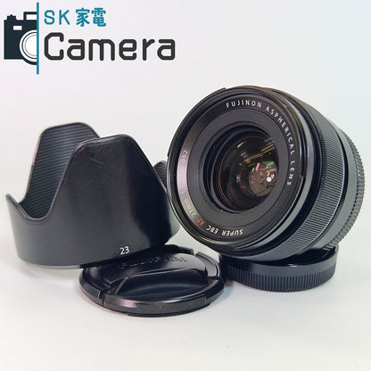 【中古】 FUJIFILM FUJINON ASPHERICAL SUPER EBC XF 23ｍｍ F1.4 R フード 純正キャップ付 富士フィルム