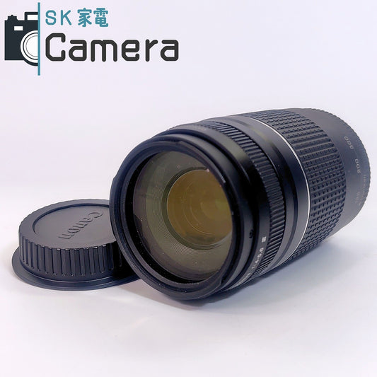 【中古】 Canon EF 75-300ｍｍ F4-5.6 III キャノン キャップ 付   #29