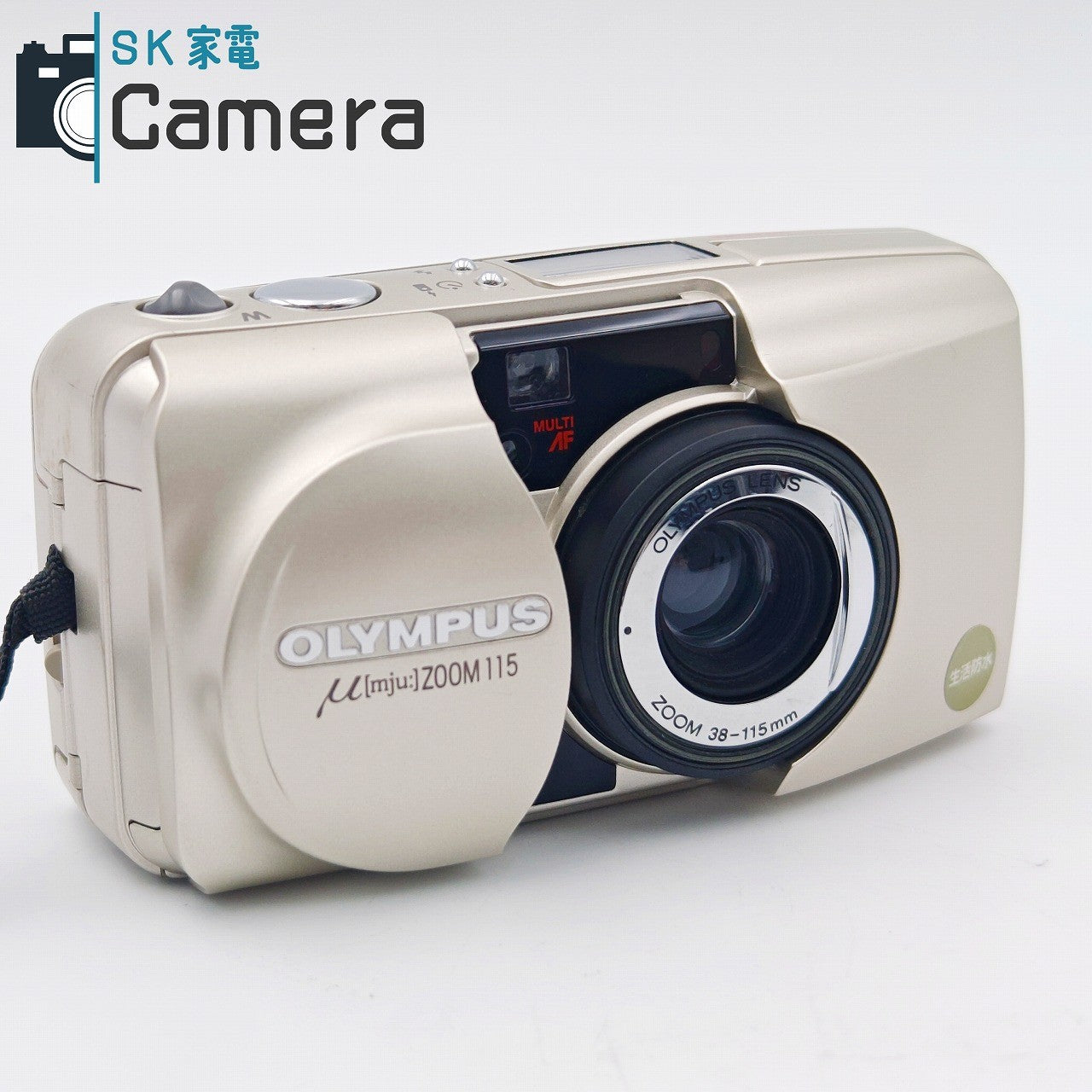 【中古】 OLYMPUS μ [mju:] ZOOM 115 オリンパス ミュー コンパクトフィルムカメラ テスト用フィルムにて確認済 美品