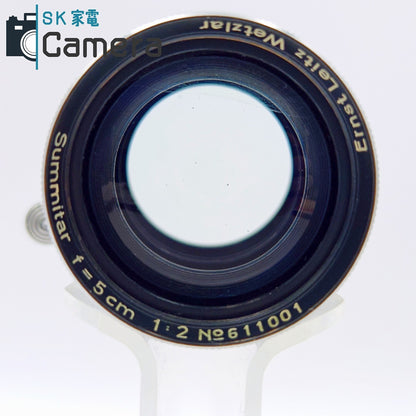 【中古】 Leitz Summitar 5cm F2 L39 2026年3月清掃済 ライカ ズミタール 希少シリアル No.611001