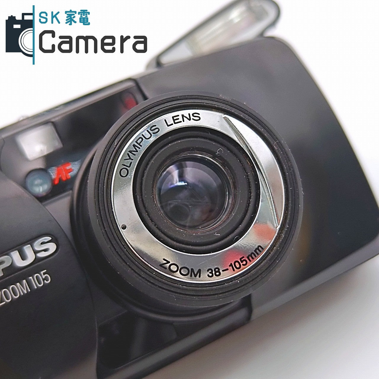 【中古】 OLYMPUS μ [mju:] - ZOOM 105 38-105ｍｍ オリンパス ミュー コンパクトフィルムカメラ ブラック