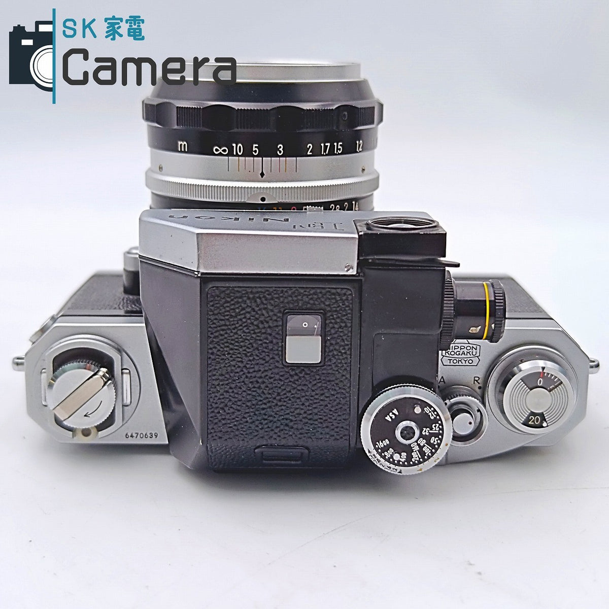 【中古】 Nikon F フォトミック NIKKOR-S Auto 50ｍｍ F1.4 PAT.PEND. 箱 説明書 フード付 Nikon Photomic 訳あり