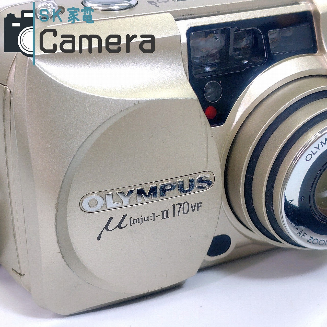 【中古】 OLYMPUS μ [mju:] -II 170 VF オリンパス コンパクトフィルムカメラ テスト用フィルムにて確認済 μ II 170VF
