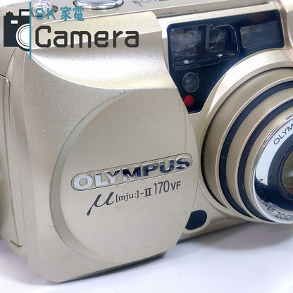 【中古】 OLYMPUS μ [mju:] -II 170 VF オリンパス コンパクトフィルムカメラ テスト用フィルムにて確認済 μ II 170VF