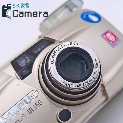 【中古】 OLYMPUS μ [mju:] -III 150 37.5-150ｍｍ オリンパス ミュー テスト用フィルムにて確認済 コンパクトフィルムカメラ