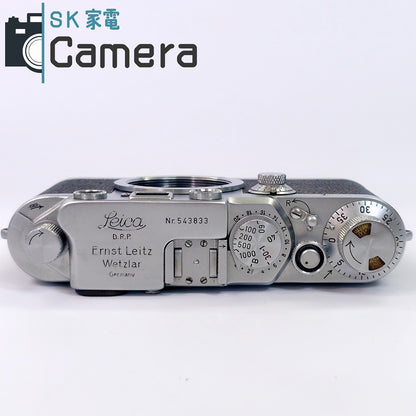 【中古】 Leica IIIF 平爪 レンジファインダー 2025年10月修理済 30日保証 ライカ Ⅲ F