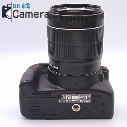 【中古】 Canon EOS Kiss X7 EF-S 18-55ｍｍ F3.5-5.6 IS STM EF-S 55-250ｍｍ F4-5.6 IS II ショット数約3100 ダブルレンズ 美品