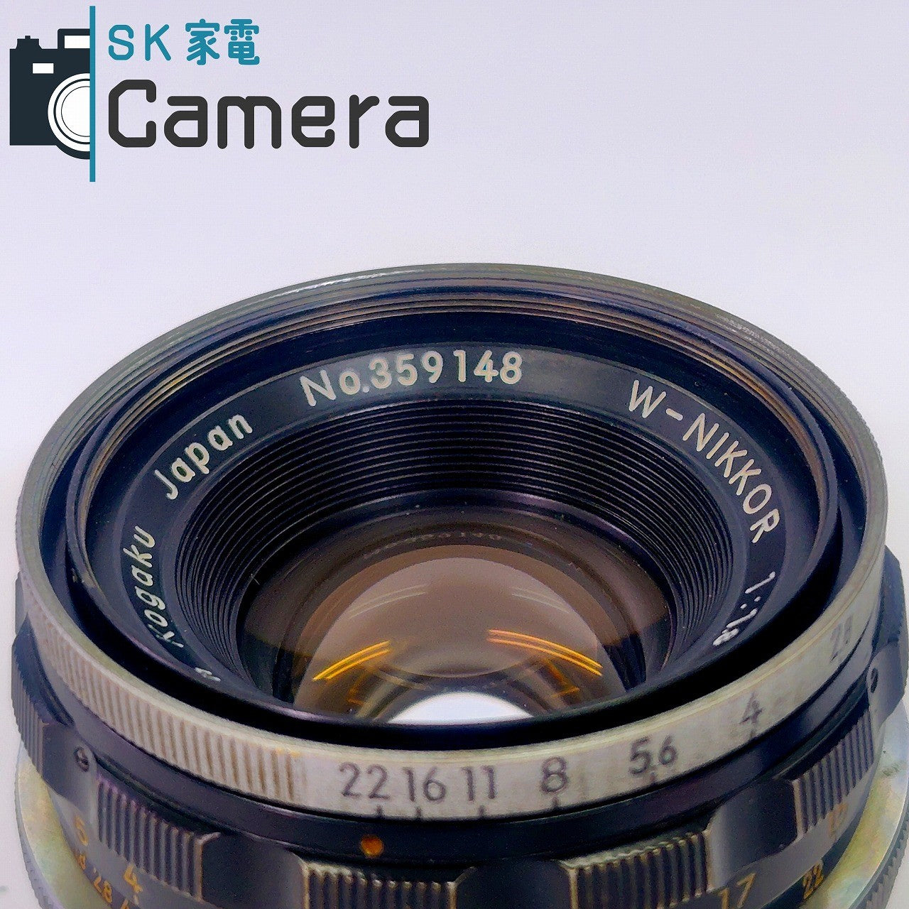 【中古】 NIKON W-NIKKOR 3.5cm F1.8 Nippon Kogaku Sマウント 2025年11月清掃済 ニコン 実用