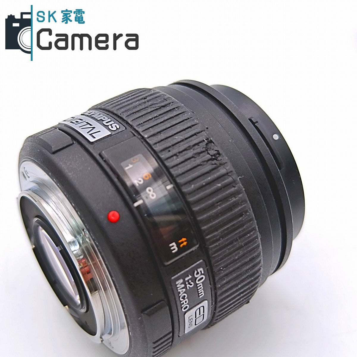 【中古】 OLYMPUS ZUIKO DIGITAL 50ｍｍ F2 MACRO ED  フォーサーズ キャップ付