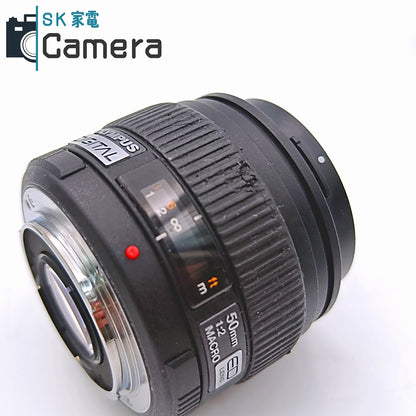 【中古】 OLYMPUS ZUIKO DIGITAL 50ｍｍ F2 MACRO ED  フォーサーズ キャップ付