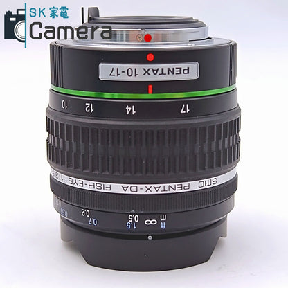 【中古】 PENTAX-DA FISH-EYE 10-17ｍｍ F3.5-4.5 ED [IF] ペンタックスK フィッシュアイ