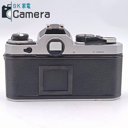 【中古】 Nikon FE シルバー シャッター 露出 動作 ニコン ボディキャップ付
