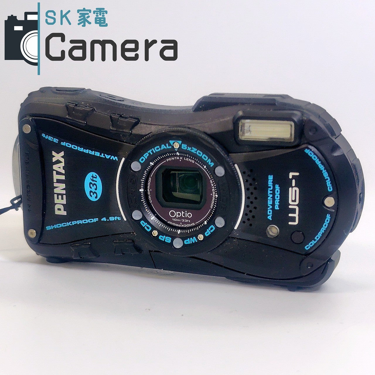 【中古】 PENTAX Optio WG-1 防水 コンパクトデジタルカメラ ペンタックス 電池 充電器付 美品