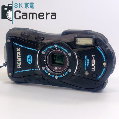 【中古】 PENTAX Optio WG-1 防水 コンパクトデジタルカメラ ペンタックス 電池 充電器付 美品