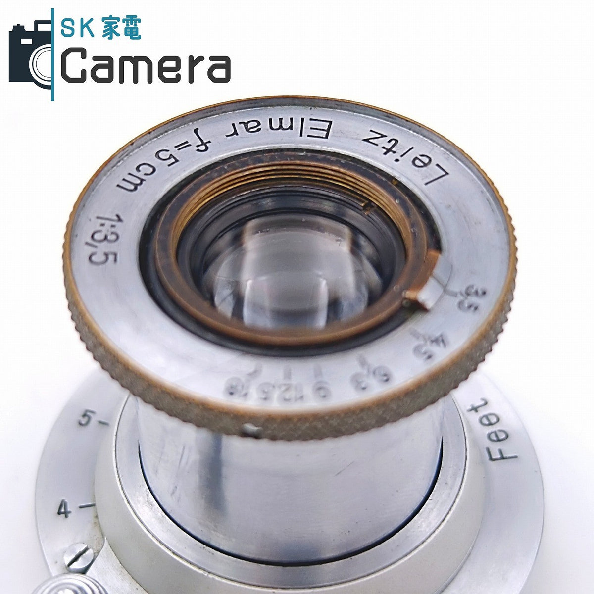 【中古】 Leitz Elmar 5cm F3.5 L39 ライツ エルマー Feet フィルター付 2026年9月レンズ内清掃済