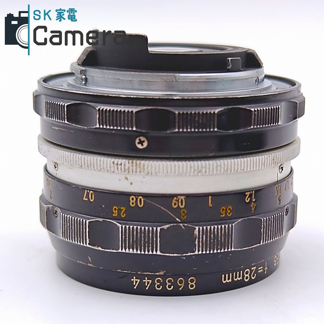 【中古】 Nikon NIKKOR-H・C Auto 28ｍｍ F3.5 非Ai HN-2 フード付 ニコン