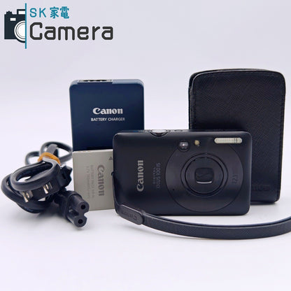 【中古】 Canon DIGITAL IXUS 100 IS ブラック コンパクトデジタルカメラ 電池 充電器付 キャノン 美品