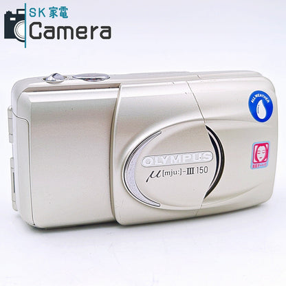 【中古】 OLYMPUS μ [mju:] - III 150 37.5-150ｍｍ オリンパス ミュー コンパクトフィルムカメラ 美品
