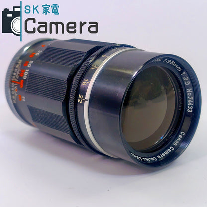 【中古】 Canon LENS 135ｍｍ F3.5 L39 キャノン 希少な元箱付 シリアル一致 キャップ付