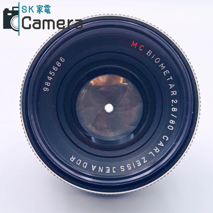 【中古】 PENTACON six TL MC BIOMETAR 80ｍｍ F2.8 Carl Zeiss JENA DDR ペンタコン MADE IN G.D.R. シャッターOK 旧東ドイツ