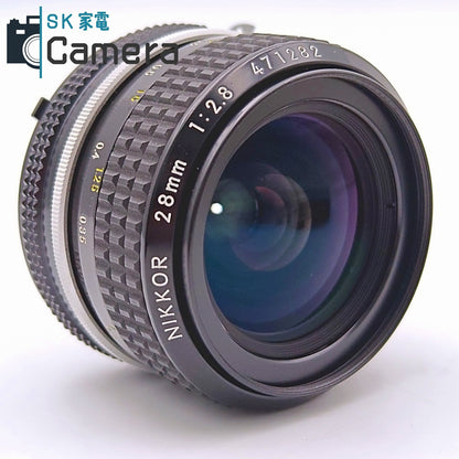 【中古】 Nikon Nikkor 28ｍｍ F2.8 Ai HN-2 L1Bc フード フィルター 付 ニコン