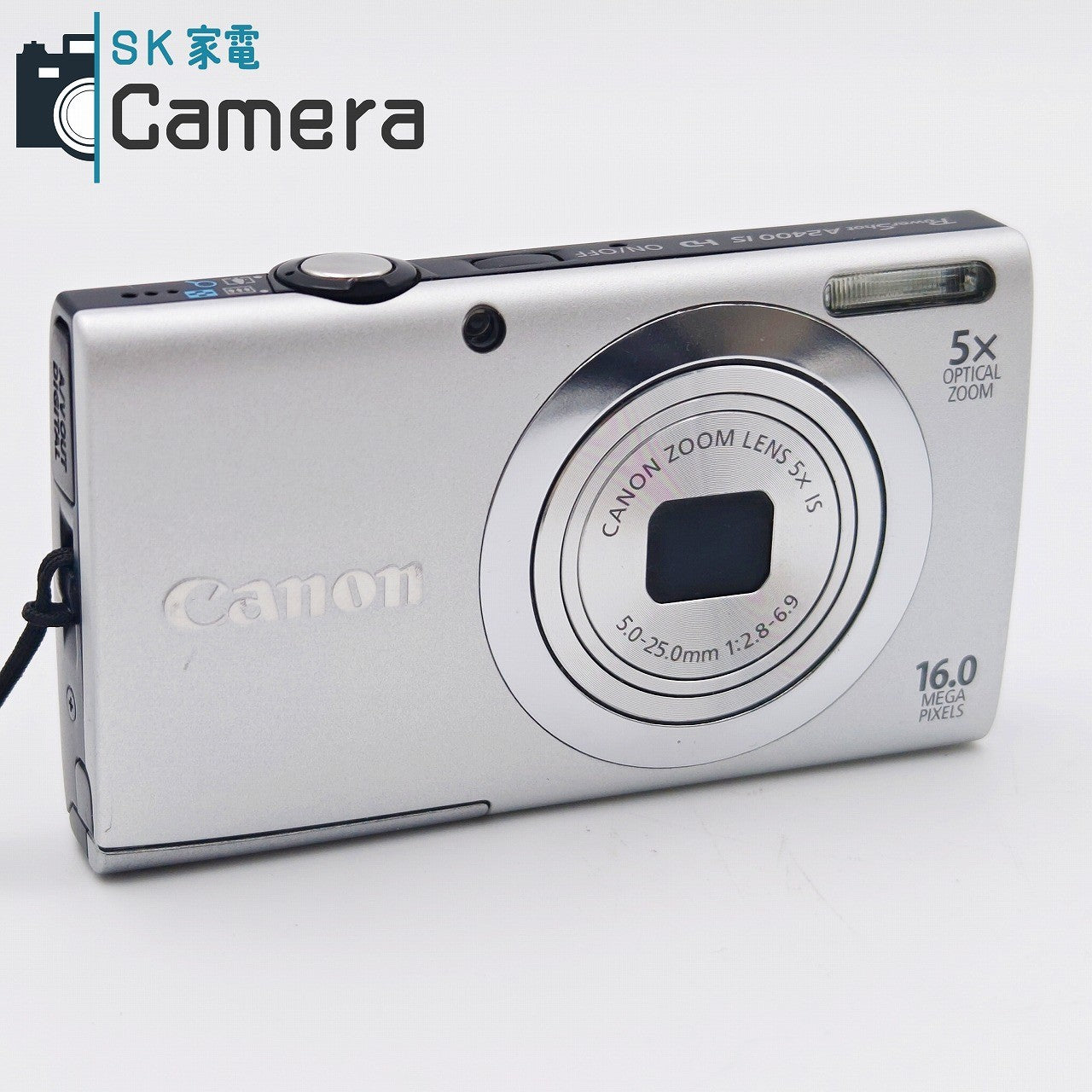 【中古】 Canon PowerShot A2400 IS HD キャノン パワーショット コンパクトデジタルカメラ 箱 充電器付 PC1731