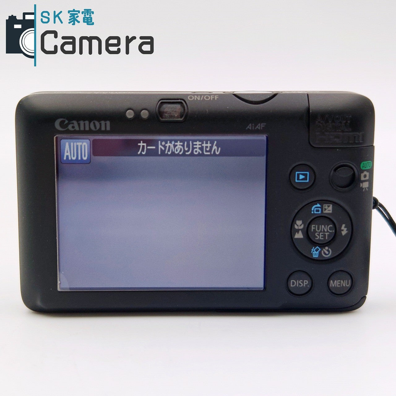 【中古】 Canon DIGITAL IXUS 100 IS ブラック コンパクトデジタルカメラ 電池 充電器付 キャノン 美品