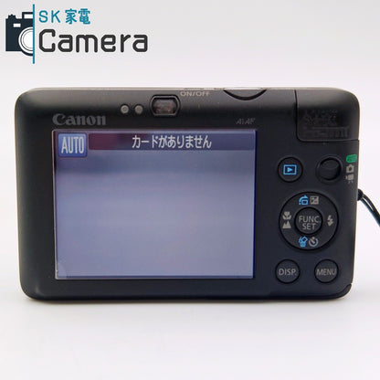 【中古】 Canon DIGITAL IXUS 100 IS ブラック コンパクトデジタルカメラ 電池 充電器付 キャノン 美品