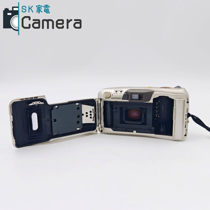 【中古】 OLYMPUS μ [mju:] ZOOM 140 VF オリンパス ミュー コンパクトフィルムカメラ 美品 テスト用フィルムにて確認済