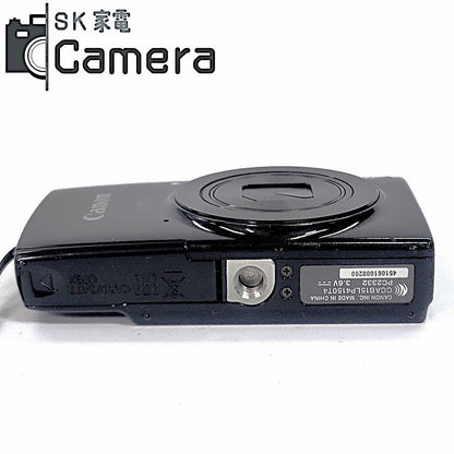 【中古】 Canon IXY 210 ブラック PC2332 キャノン イクシー コンパクトデジタルカメラ ブラック 充電器付