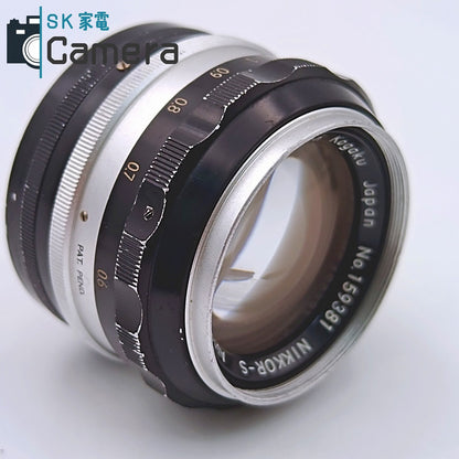 【中古】 Nikon NIKKOR-S Auto 5.8cm F1.4 非Ai PAT.PEND. ニコン キャップ付