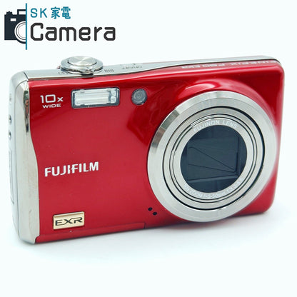 【中古】 FUJIFILM FINEPIX F80 EXR 富士フィルム ファインピクス レッド 充電器 付 コンパクトデジタルカメラ