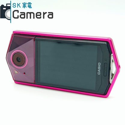 【中古】 CASIO EX-TR600 EXILIM エクシリム 自撮りカメラ コンパクトデジタルカメラ ピンク MicroSD16GB 充電ケーブル付 希少