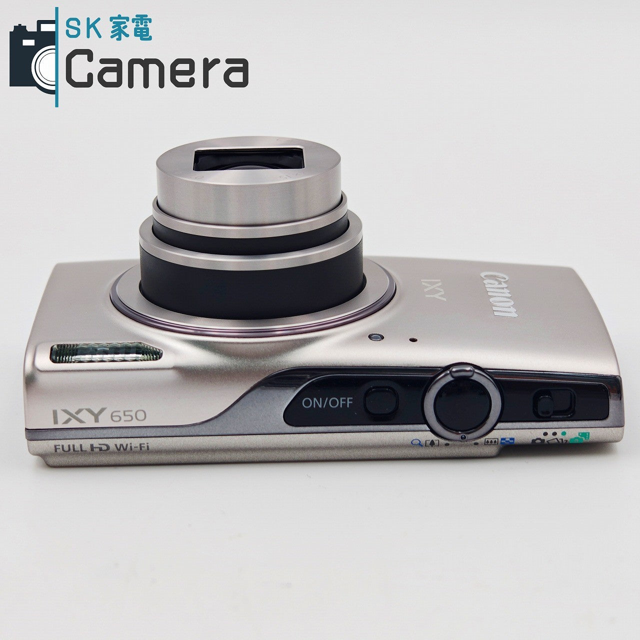 【中古】【ほぼ未使用】Canon IXY 650 PC2274 キャノン イクシー シルバー 付属一式 コンパクトデジタルカメラ